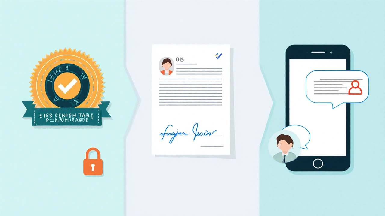Illustrated step‑by‑step icons showing pharmacy verification and security.